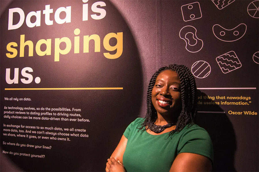 Afua Bruce is one of 120 women in STEM who are featured in the IfThenSheCan statue exhibit