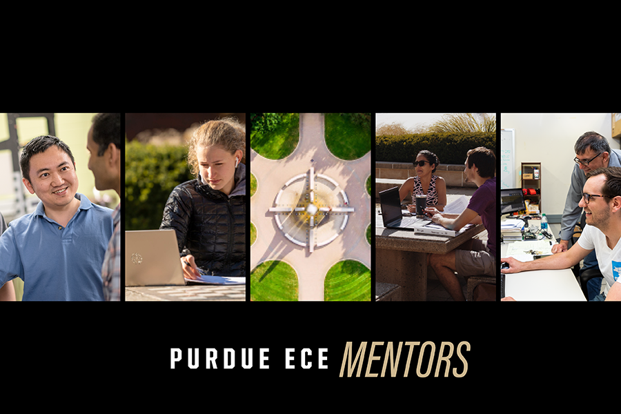 image of students and mentors on purdue campus