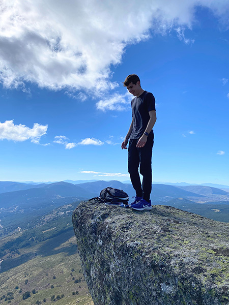 Robert standing on top of La Peota near Cercedilla, Spain