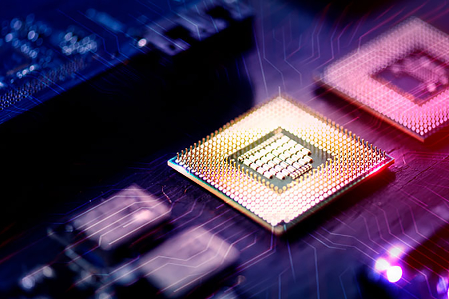 stock image of semiconductor