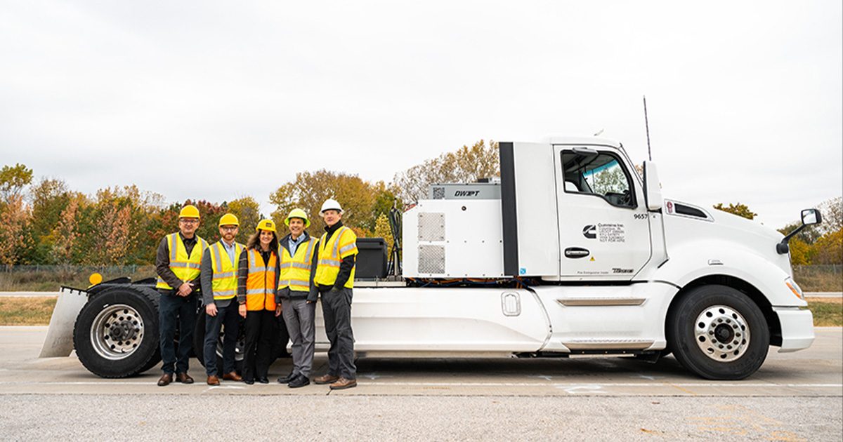 First highway segment in U.S. wirelessly charges electric heavy-duty truck while driving - Elmore Family School of Electrical and Computer Engineering - Purdue University