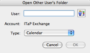 Open Other User's Folder Dialog