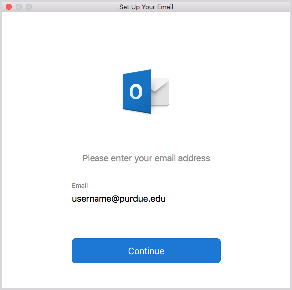 access my outlook exchange account on mac