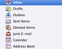 Select a mail folder to archive.