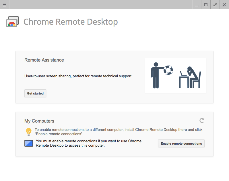 google chrome remote desktop setup