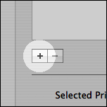 Screenshot of the "+" button in Mac's Print & Fax window.