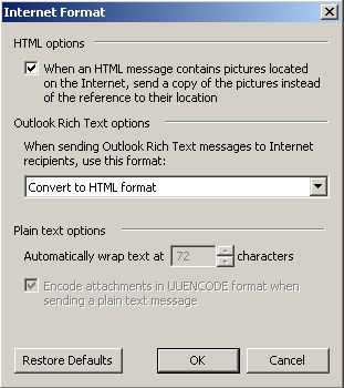 outlook web access email signature limit