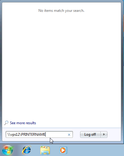 Enter Printer Name, Hit Enter