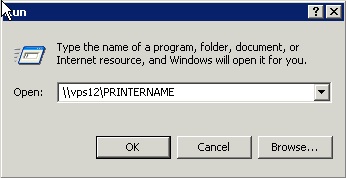 Enter Printer Name, Hit Enter