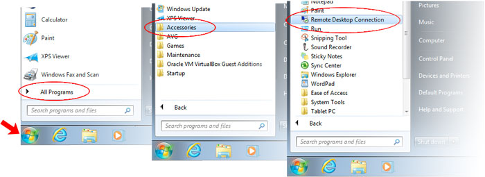 Remote Desktop Connection in Windows 7 - Engineering ...