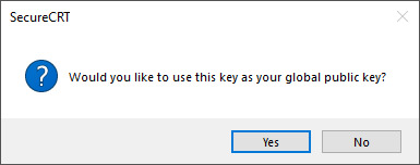 Use this key as your global public key