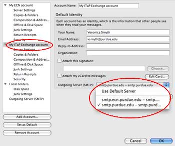 Mail Settings Dialog