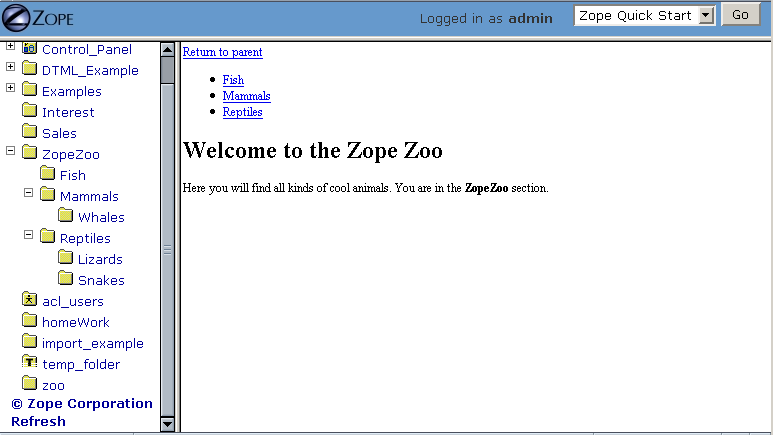 Improved zoo navigation controls.
