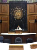 Audrey Moeller at Indiana Statehouse