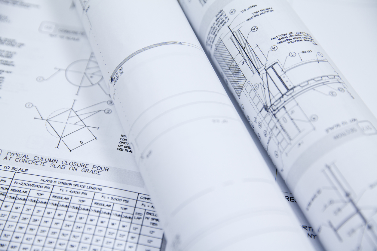 Engineering drawings and blueprints