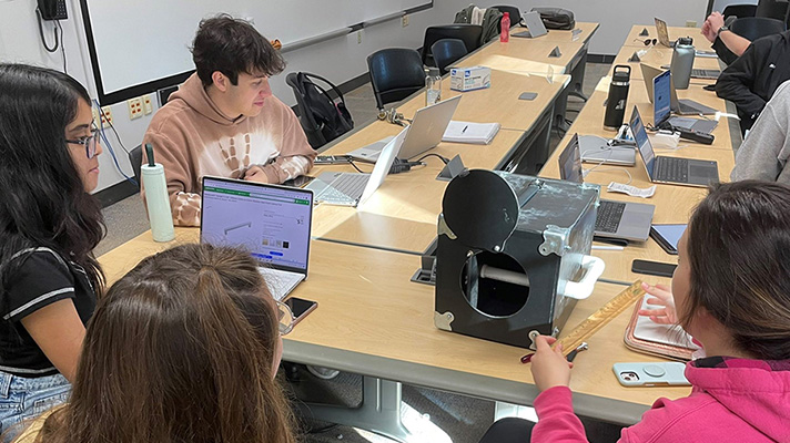 EPICS students working on a project