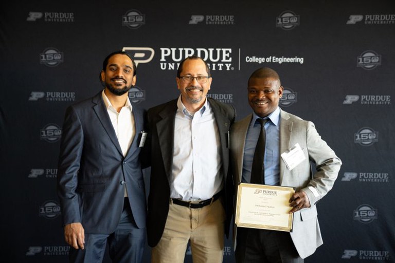 epics-teachingaward-web Photos of Vishnu Pookat, Jorge Martinez, and Emmanuel Oyakojo