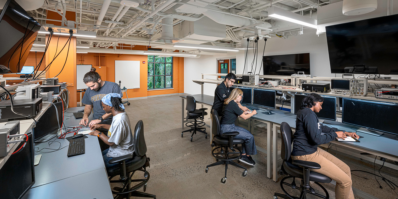 Two rooms next to each other with glass windows and doors