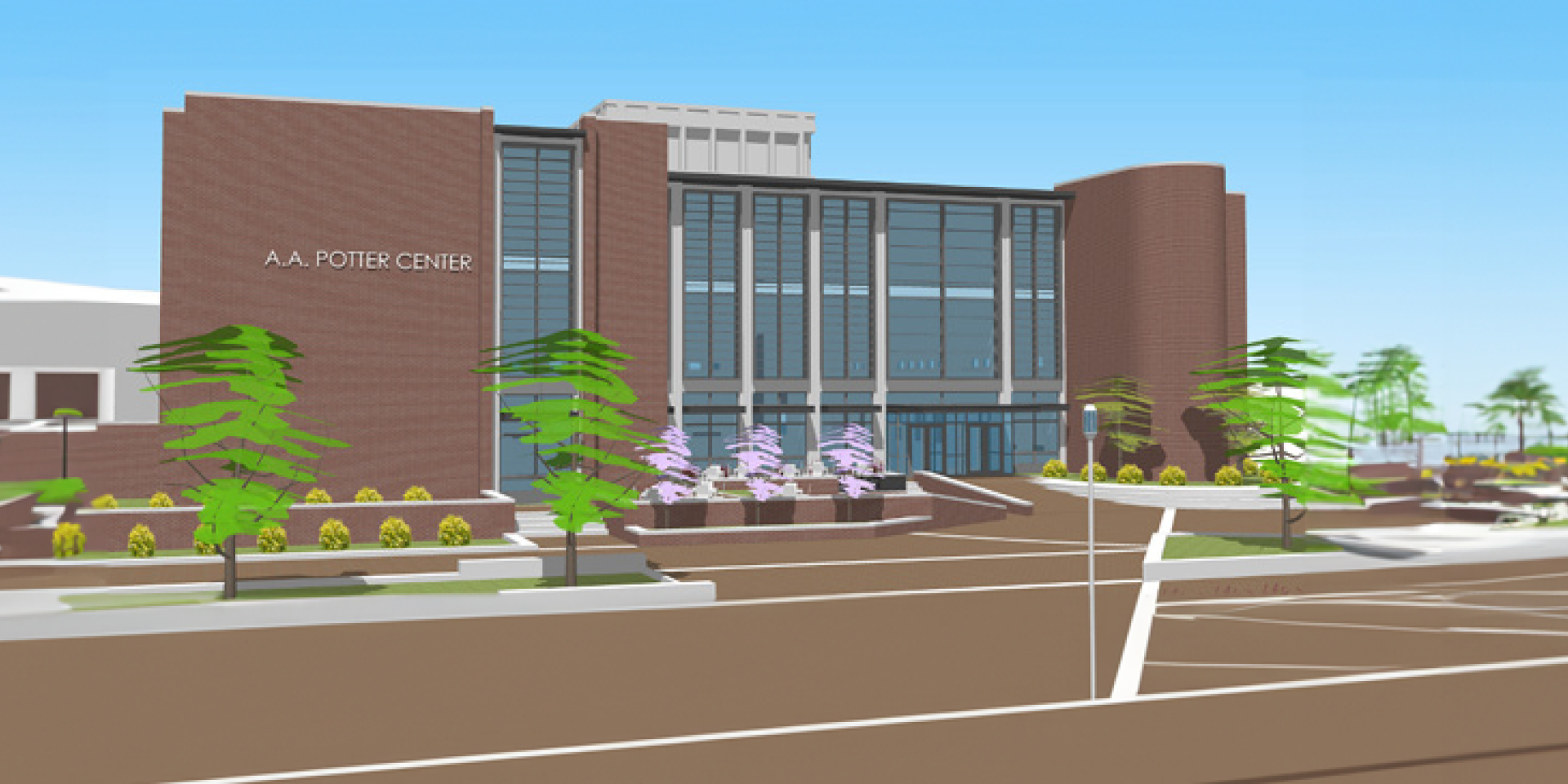 Concept drawing of A.A. Porter center