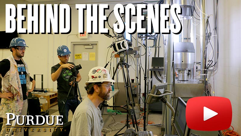 Behind the Scenes at Bowen Labs with Play button on image