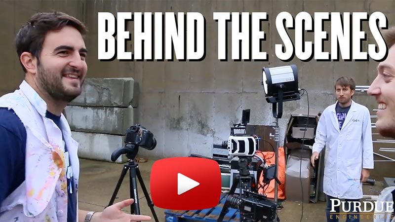 Behind the Scenes at Zucrow with Play button on image