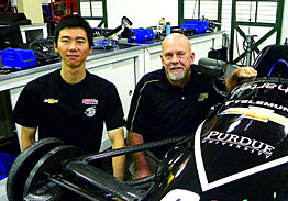 Di Xu, a graduate student in Mechanical Engineering, and Danny White
