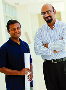 Doctoral student Biswajit Ray and Muhammad Ashraful Alam
