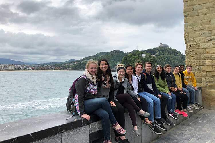 Enjoying San Sebastian oceanside