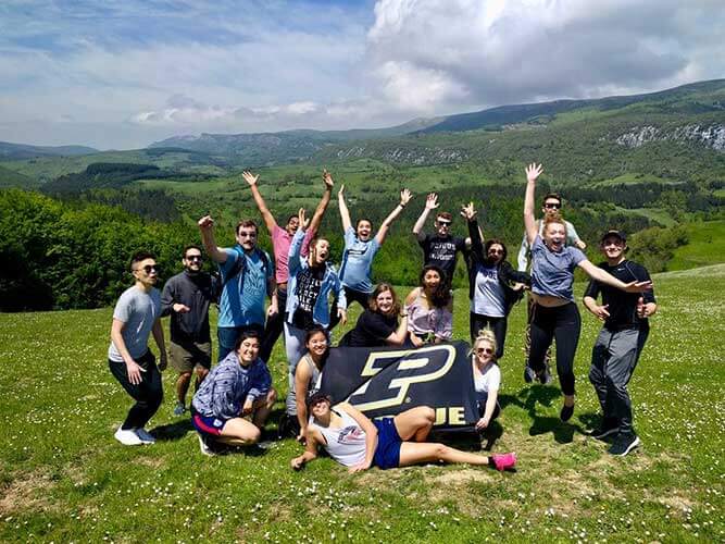 Hiking in the Pyrenees Mountains near Ochagavia village