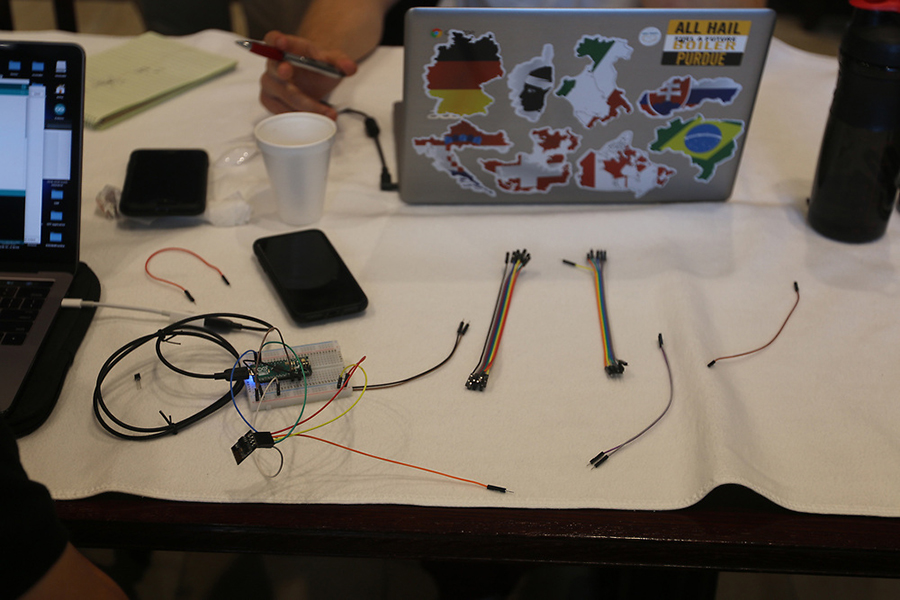 Senior Computer Engineer Johnny Li's forest fire sensor.