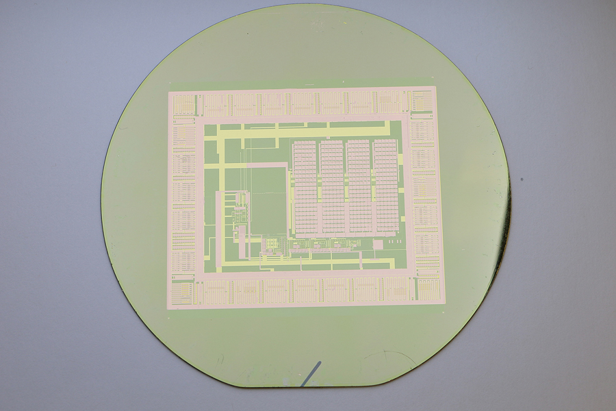 A thin-film electronic circuit can peel easily from its silicon wafer with water, making the wafer reusable for building a nearly infinite number of circuits.