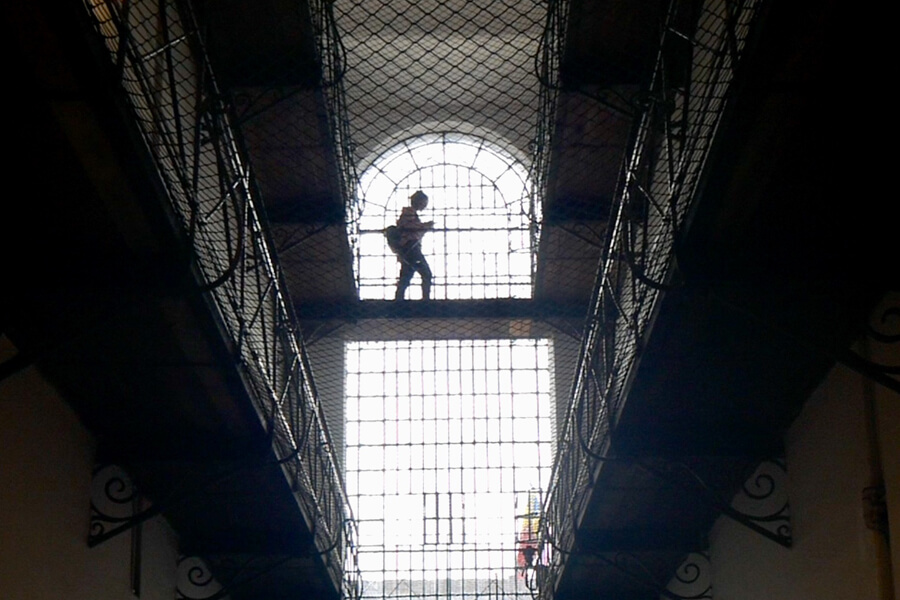 Visiting the Romanian political prison of Sighet, now converted into the Sighet Memorial Museum.