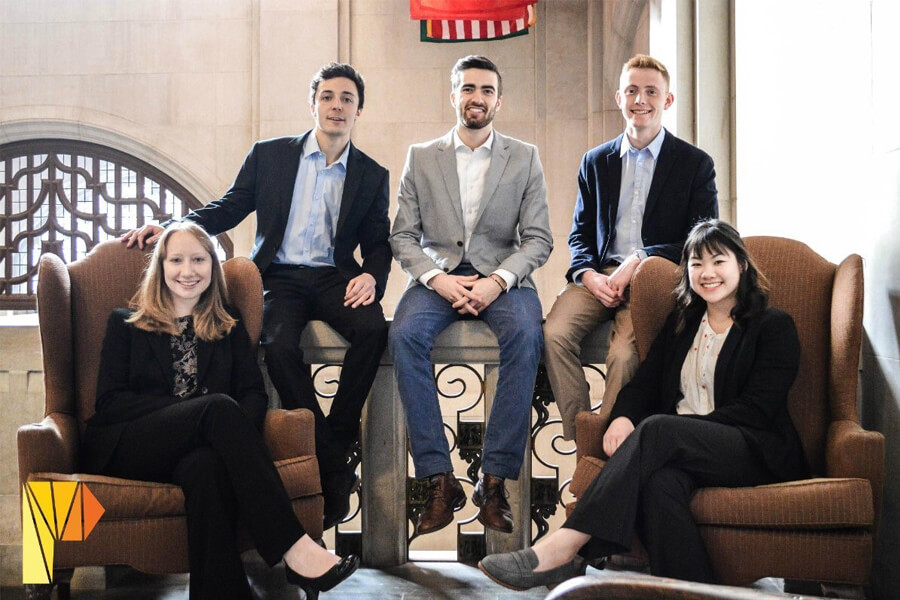 Matthew A. Kortepeter (center) with 2018 PurdueTHINK Directors