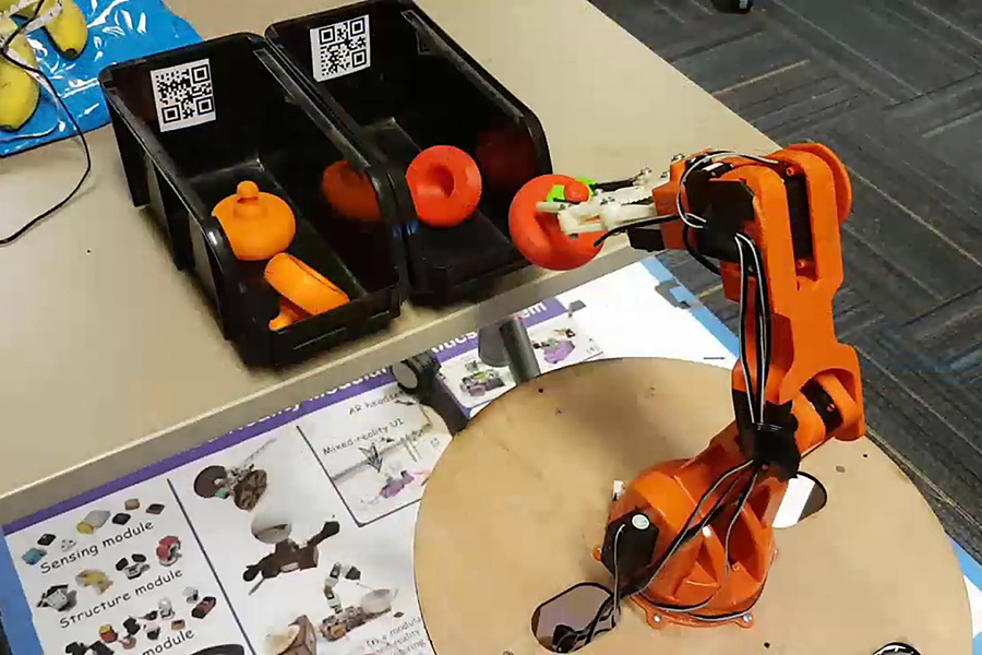 Researchers at Purdue have begun developing technology that would allow workers to easily instruct robots to perform tasks involving objects, machines and other robots.