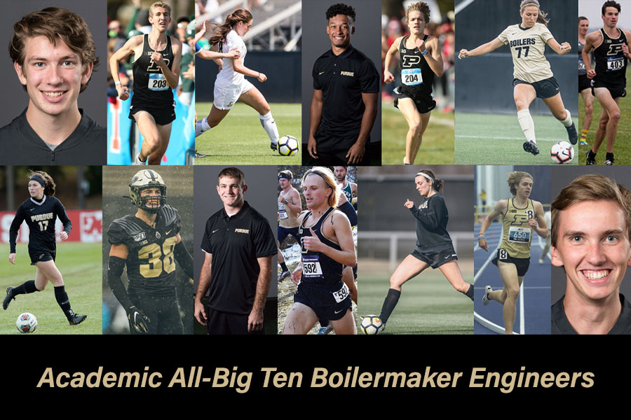 Photos of Academic All-Big Ten Boilermaker Engineers