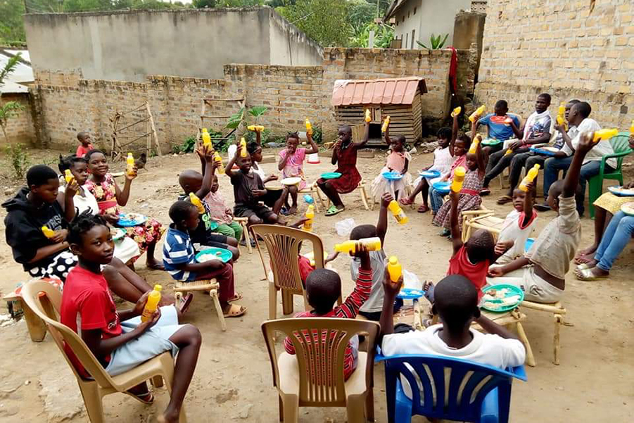 Young Conquerors work in Uganda