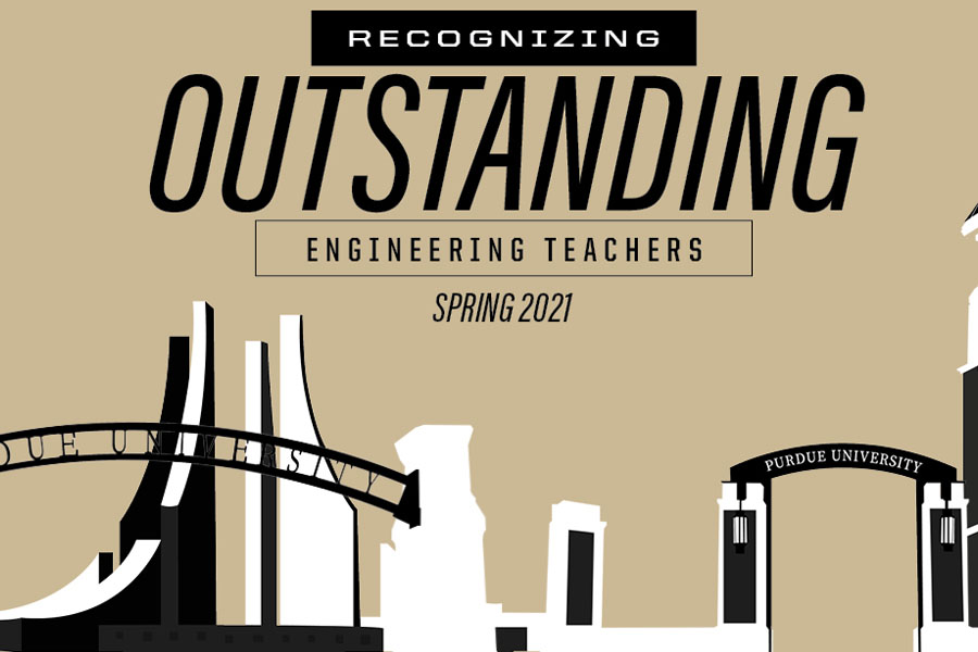 Graphic of Spring 2021 Outstanding Engineering Teachers