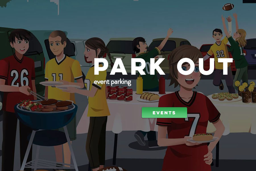 Photo of ParkOut homepage