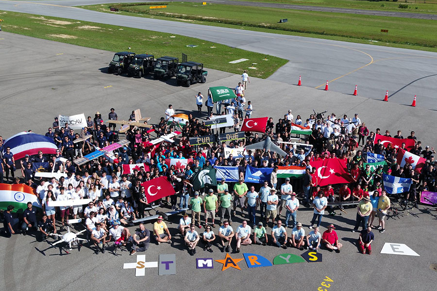 Teams at competition