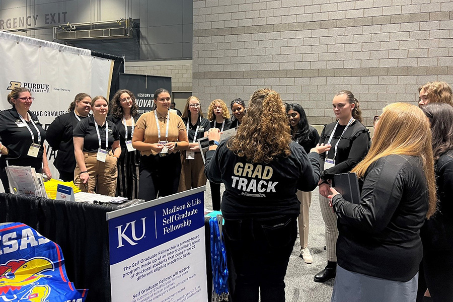 Grad Track Team engages with SWE attendees