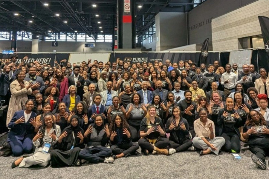 National Society of Black Engineers group photo, celebrating 50 years