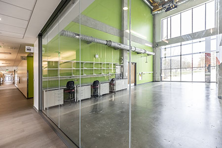 A green lab space