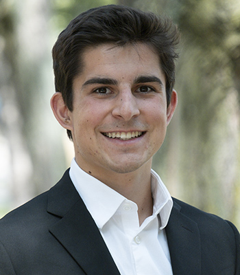 Student with dark hair, brown eyes