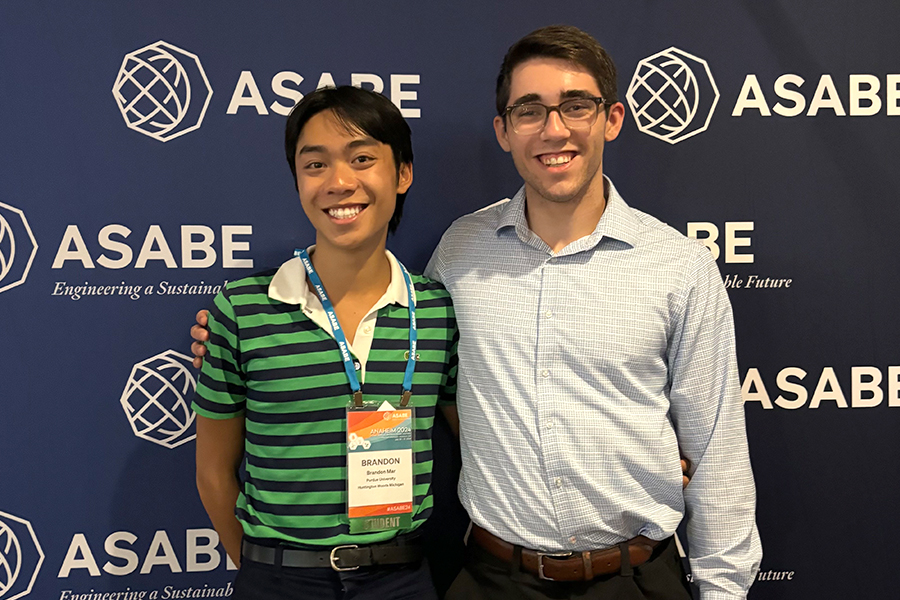 Brandon Mar at ASABE event