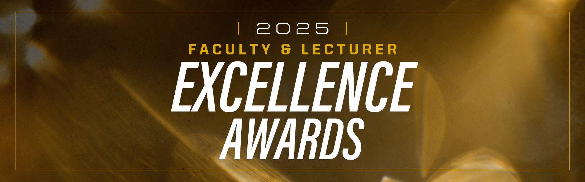 Faculty and Lecturer Excellence Awards Banner