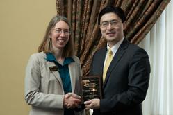 Janet Beagle with Dean Chiang