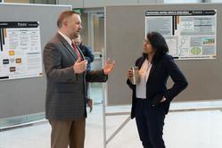 (L) Nate Engelberth, Director of Academic Programs, ABE; (RIGHT) Darshini Render, Assistant Director, Student Success