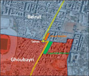 Map showing location of Sahaa