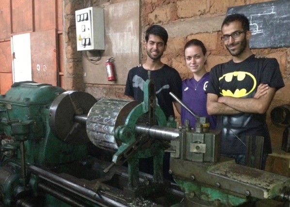 students with a generator