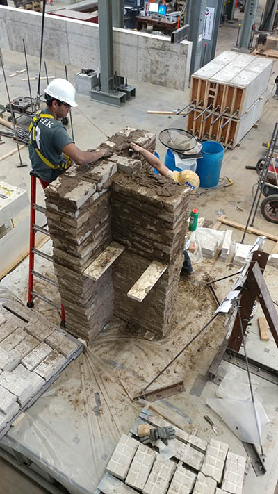 construction of a specimen at the Bowen Laboratory 